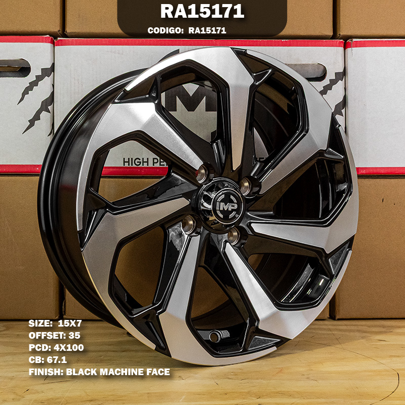 Rin R: 15 - 4-100 - 4 -  - 15X7 con barrenación 4-100