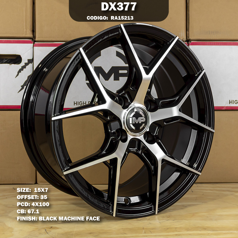 Rin R: 15 - 4-100 - 19 - DX377 - 15X7 con barrenación 4-100