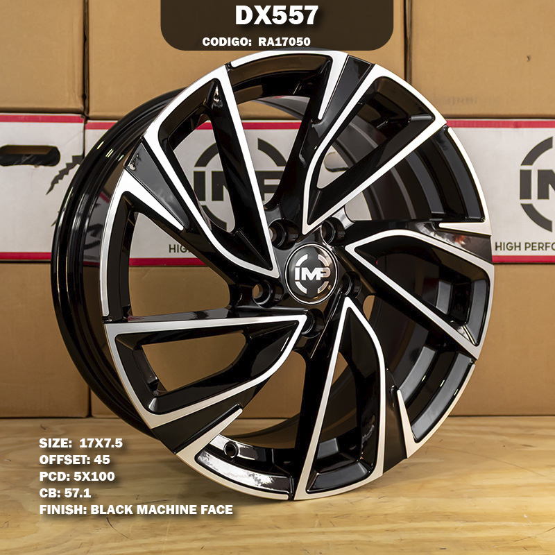 Rin R: 17 - 5-100 - 99 - DX557 - 17X7.5 con barrenación 5-100