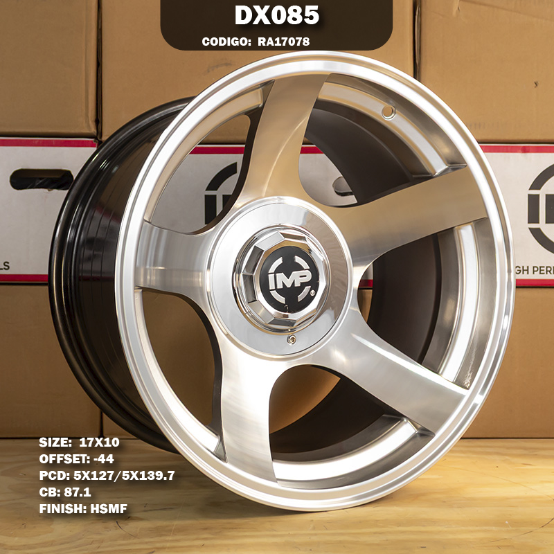 Rin R: 17 - 5-127 | 5-139.7 - 125 - DX085 - 17X10 con barrenación 5-127 | 5-139.7
