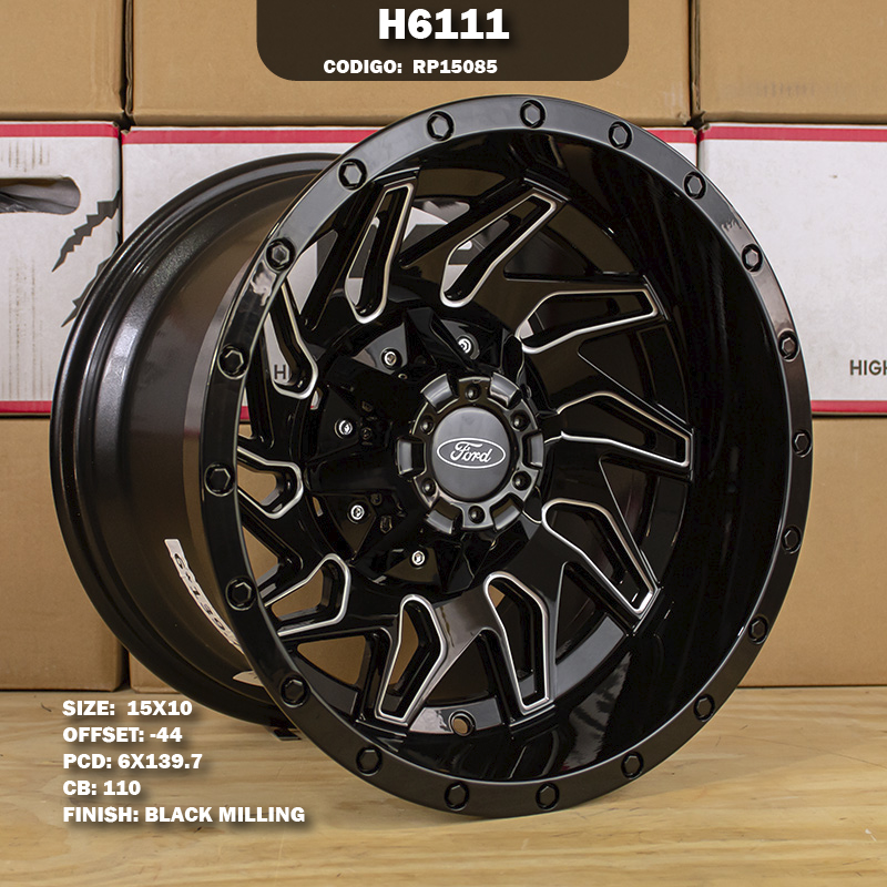 Rin R: 15 - 6-139.7 - 60 - H6111 - 15X10 con barrenación 6-139.7