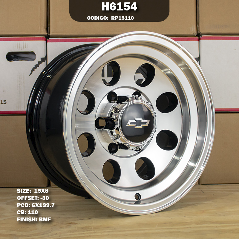 Rin R: 15 - 6-139.7 - 45 - H6154 - 15X8 con barrenación 6-139.7