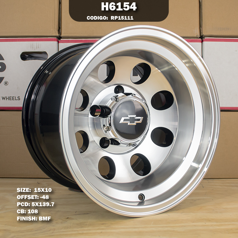 Rin R: 15 - 5-139.7 - 66 - H6154 - 15X10 con barrenación 5-139.7