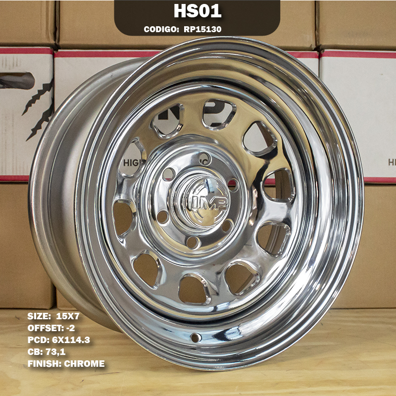 Rin R: 15 - 6-114.3 - 21 - HS01 - 15X7 con barrenación 6-114.3