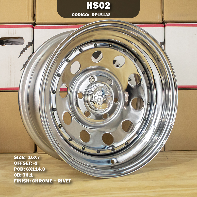 Rin R: 15 - 6-114.3 - 23 - HS02 - 15X7 con barrenación 6-114.3