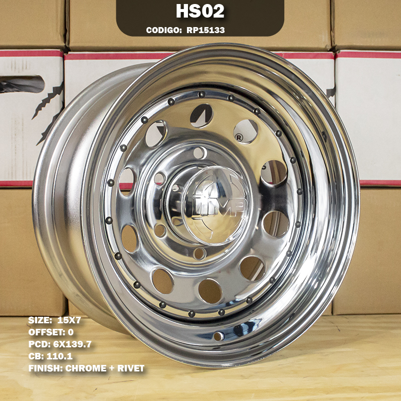 Rin R: 15 - 6-139.7 - 24 - HS02 - 15X7 con barrenación 6-139.7