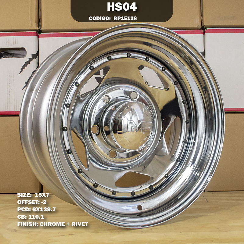 Rin R: 15 - 6-139.7 - 29 - HS04 - 15X7 con barrenación 6-139.7