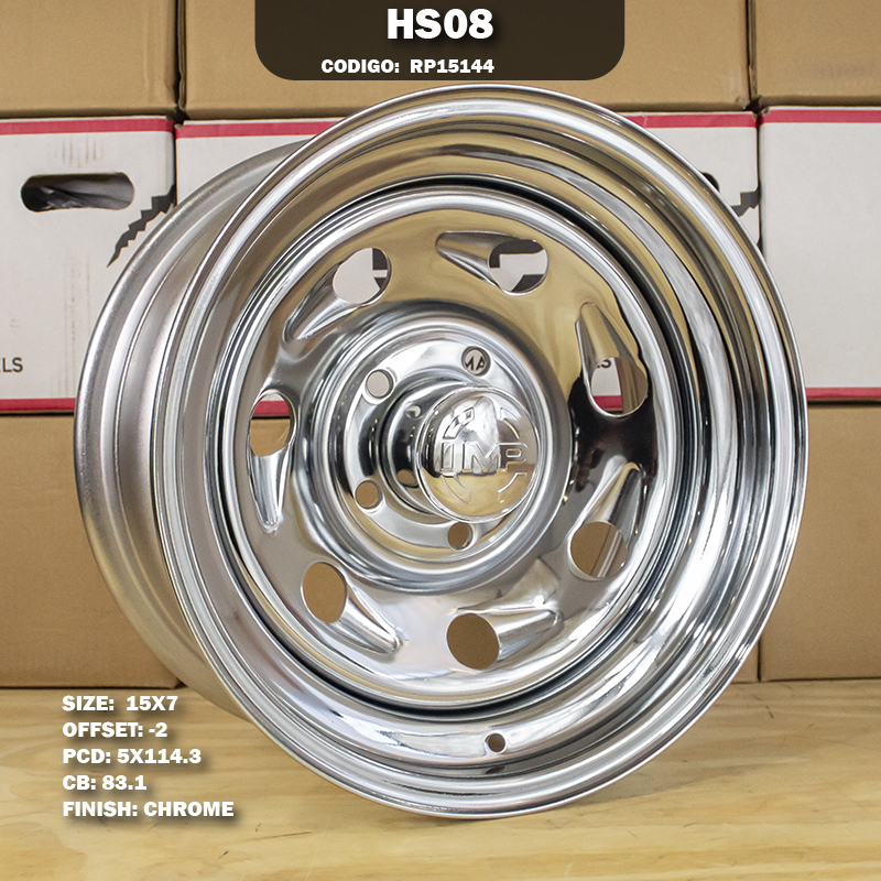 Rin R: 15 - 5-114.3 - 34 - HS08 - 15X7 con barrenación 5-114.3