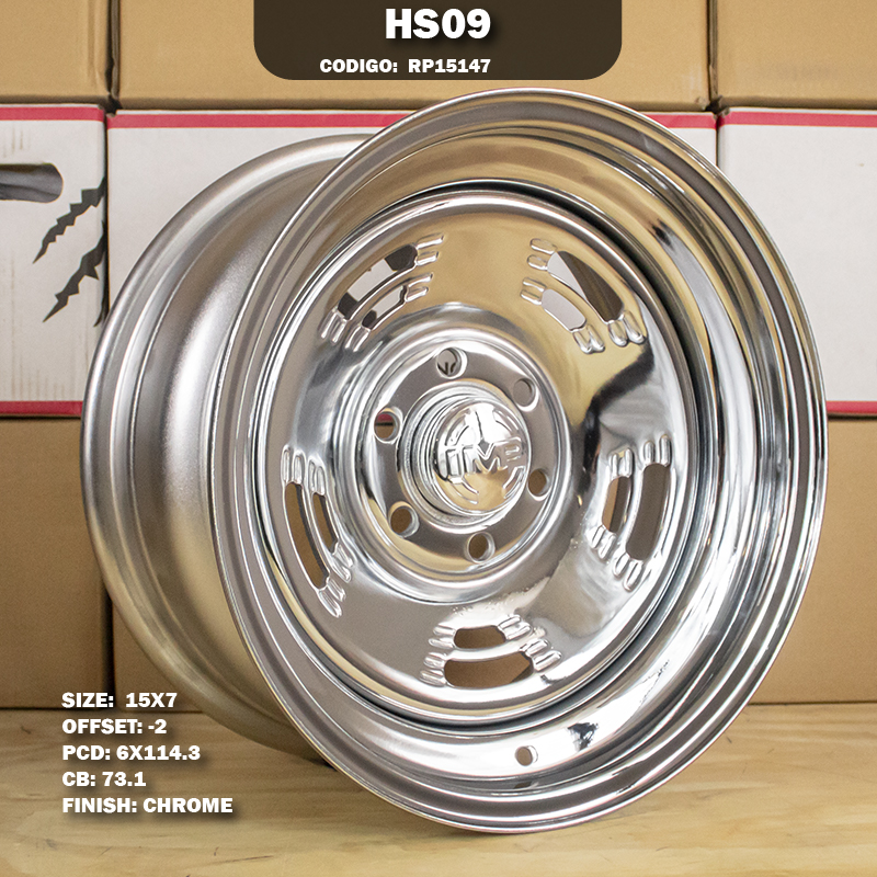 Rin R: 15 - 6-114.3 - 37 - HS09 - 15X7 con barrenación 6-114.3