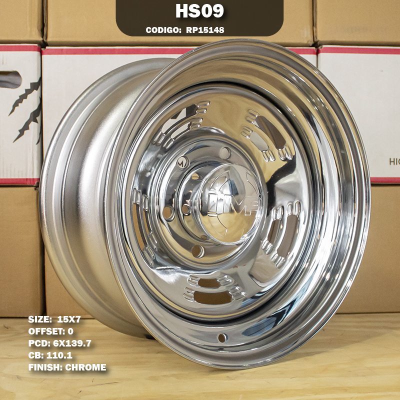 Rin R: 15 - 6-139.7 - 38 - HS09 - 15X7 con barrenación 6-139.7