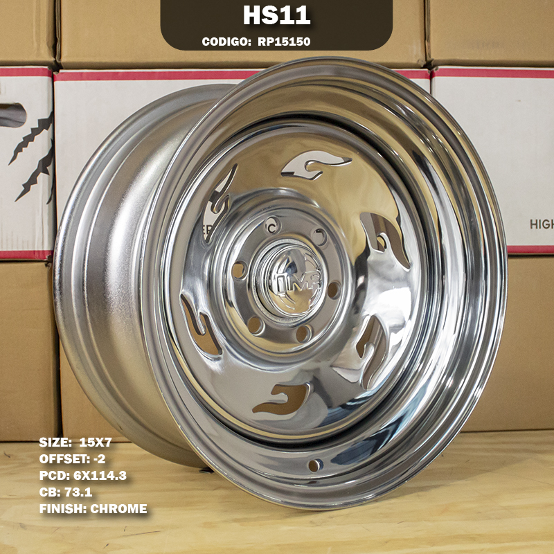 Rin R: 15 - 6-114.3 - 40 - HS11 - 15X7 con barrenación 6-114.3