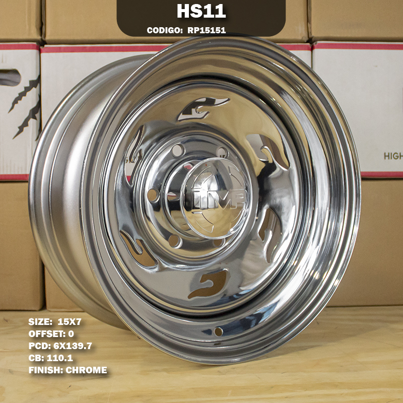 Rin R: 15 - 6-139.7 - 41 - HS11 - 15X7 con barrenación 6-139.7