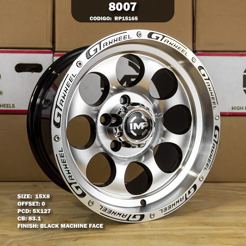 Rin R: 15 - 5-127 - 55 - 8007 - 15X8 con barrenación 5-127