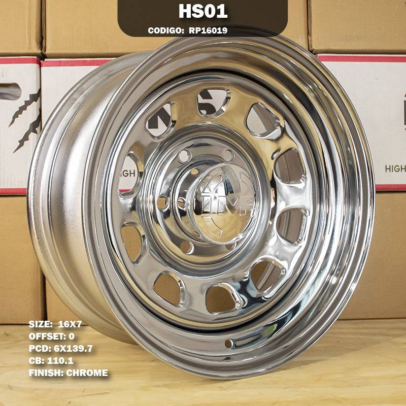 Rin R: 16 - 6-139.7 - 81 - HS01 - 16X7 con barrenación 6-139.7