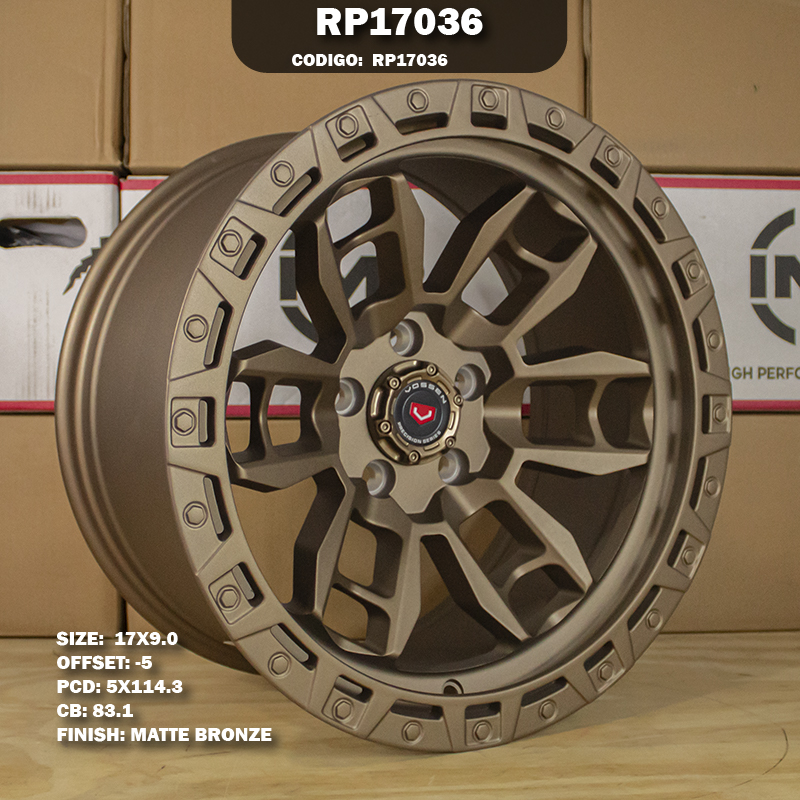 Rin R: 17 - 5-114.3 - 113 -  - 17X9 con barrenación 5-114.3