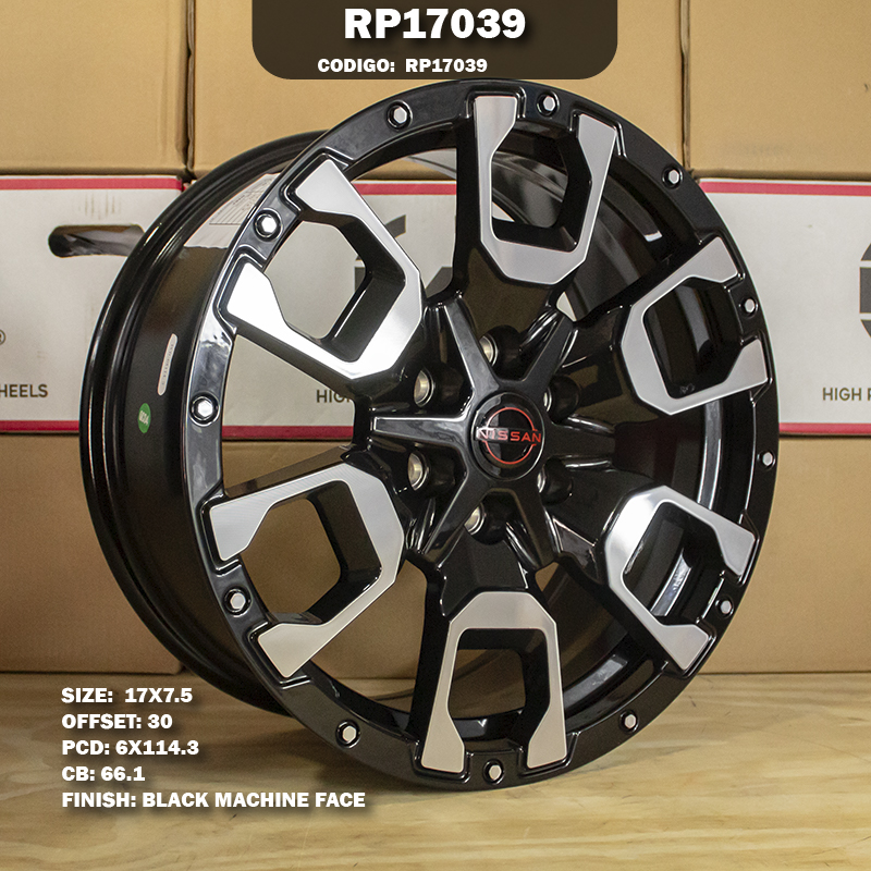 Rin R: 17 - 6-114.3 - 103 -  - 17X7.5 con barrenación 6-114.3